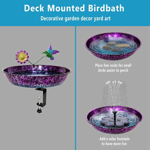 Keygift deck accessory supports solar pump or fountain for added fun