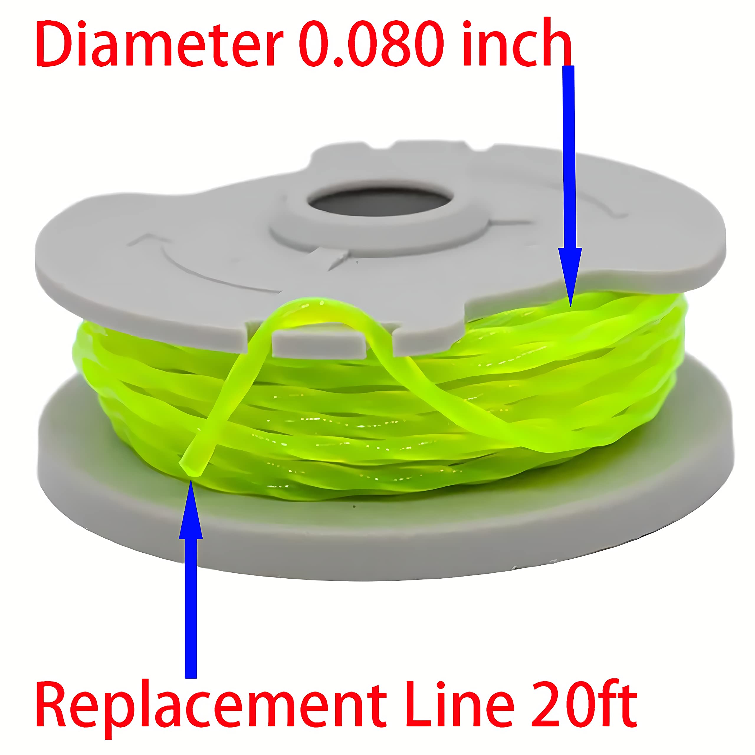 KeyHAO Worx-compatible spool works with WG168 for efficient lawn trimming.