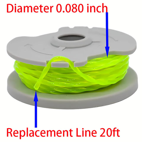 KeyHAO Worx-compatible spool works with WG168 for efficient lawn trimming.