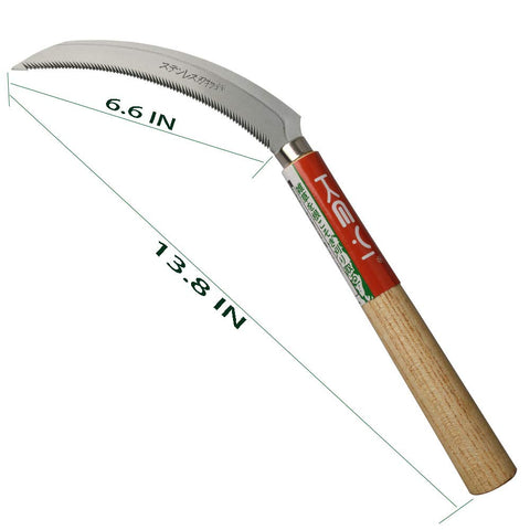 Keyi EYI multi-use sickle in light weight design supports flowers vines and edging.