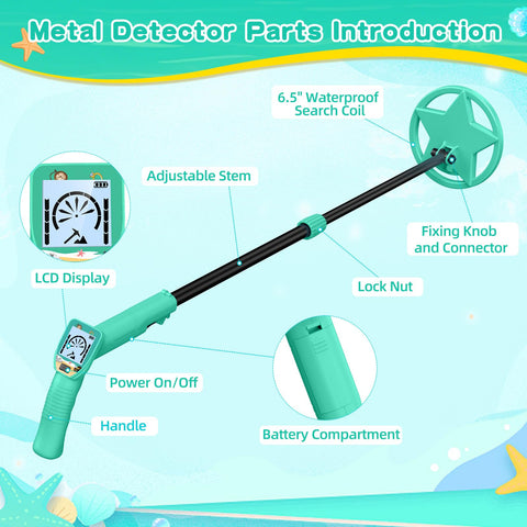 Keyixize kids detector is lightweight at 0.9 pounds for small hands.
