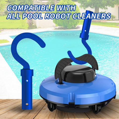 Keyrank hook facilitates simple operation by hanging on a pool pole.