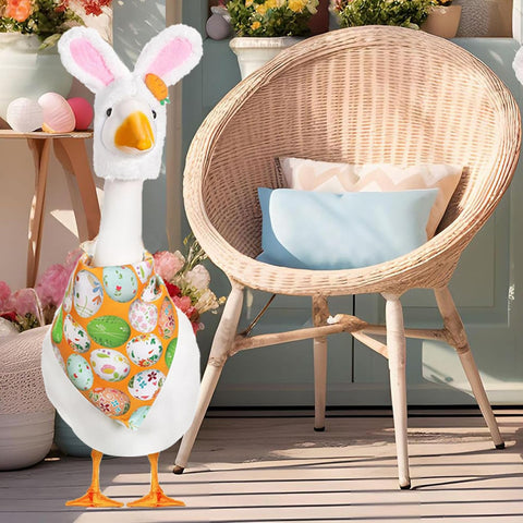 Kezzfpa Easter Goose Outfit durable fabric withstands sun and wind
