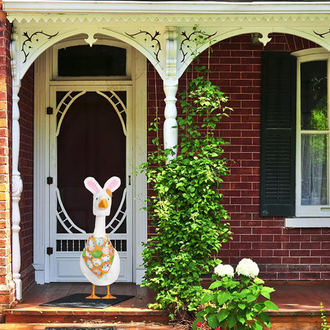 Kezzfpa standard-fit goose outfit suits 23-inch lawn geese for festive decor