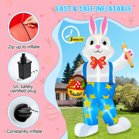 KFURNIKN outdoor Easter bunny yard display ready for celebrations