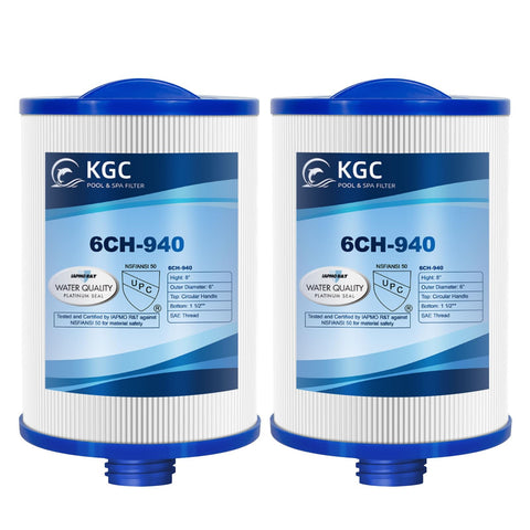 KGC 6CH-940 spa filter front view for easy installation and reliable filtration.