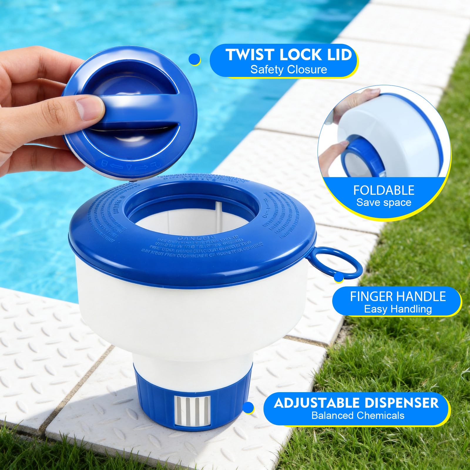 KGC adjustable flow ring enables easy control of chlorine levels