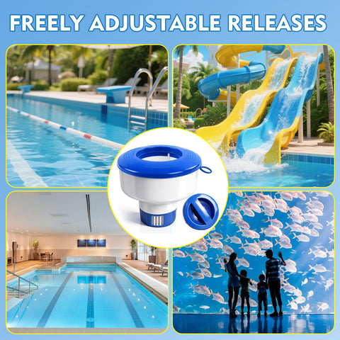 KGC durable ABS plastic dispenser designed for long-term pool use