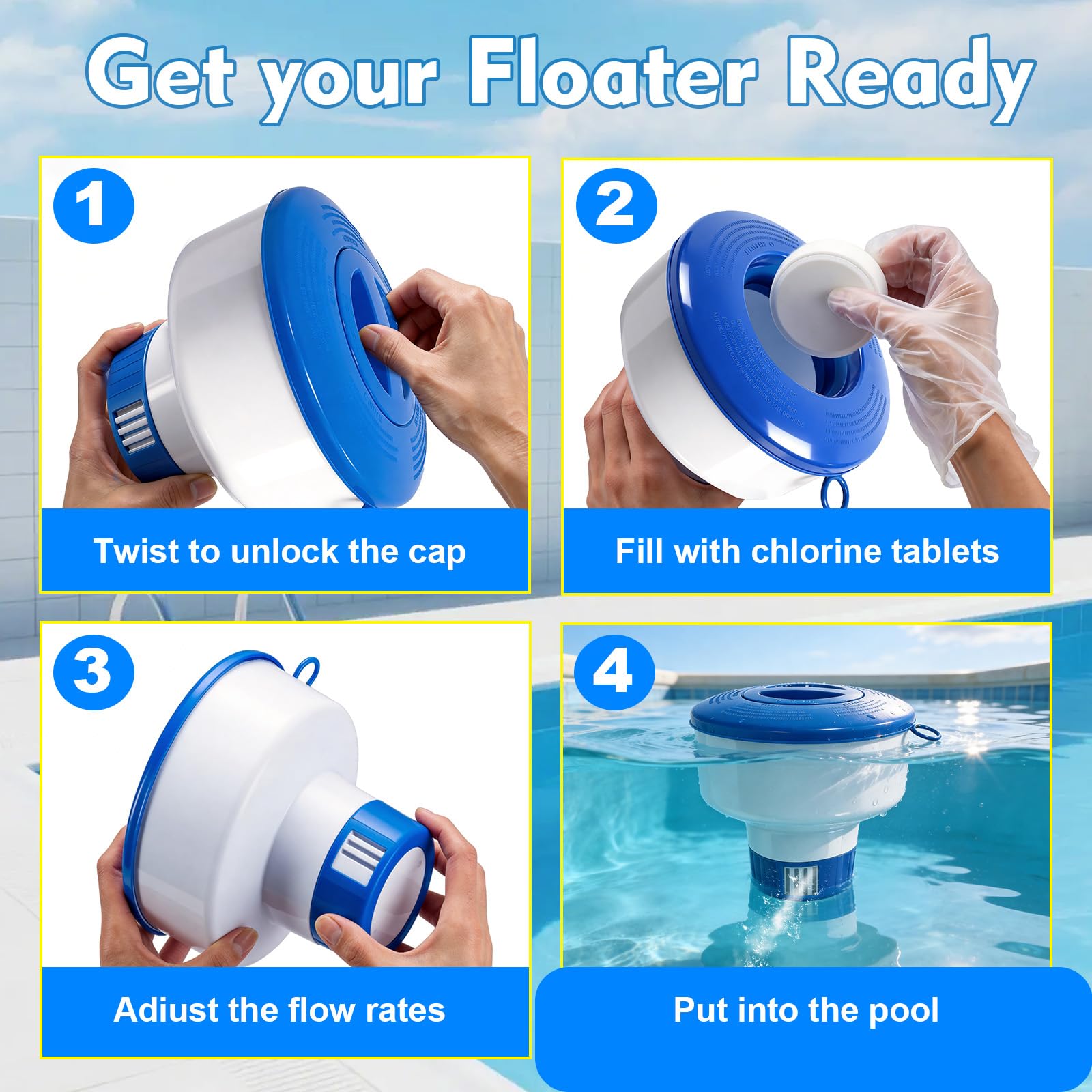KGC even distribution of chlorine across your pool's corners
