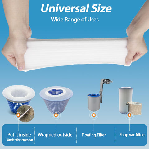 KGC heavy-duty nylon mesh sock keeps debris out of the pump