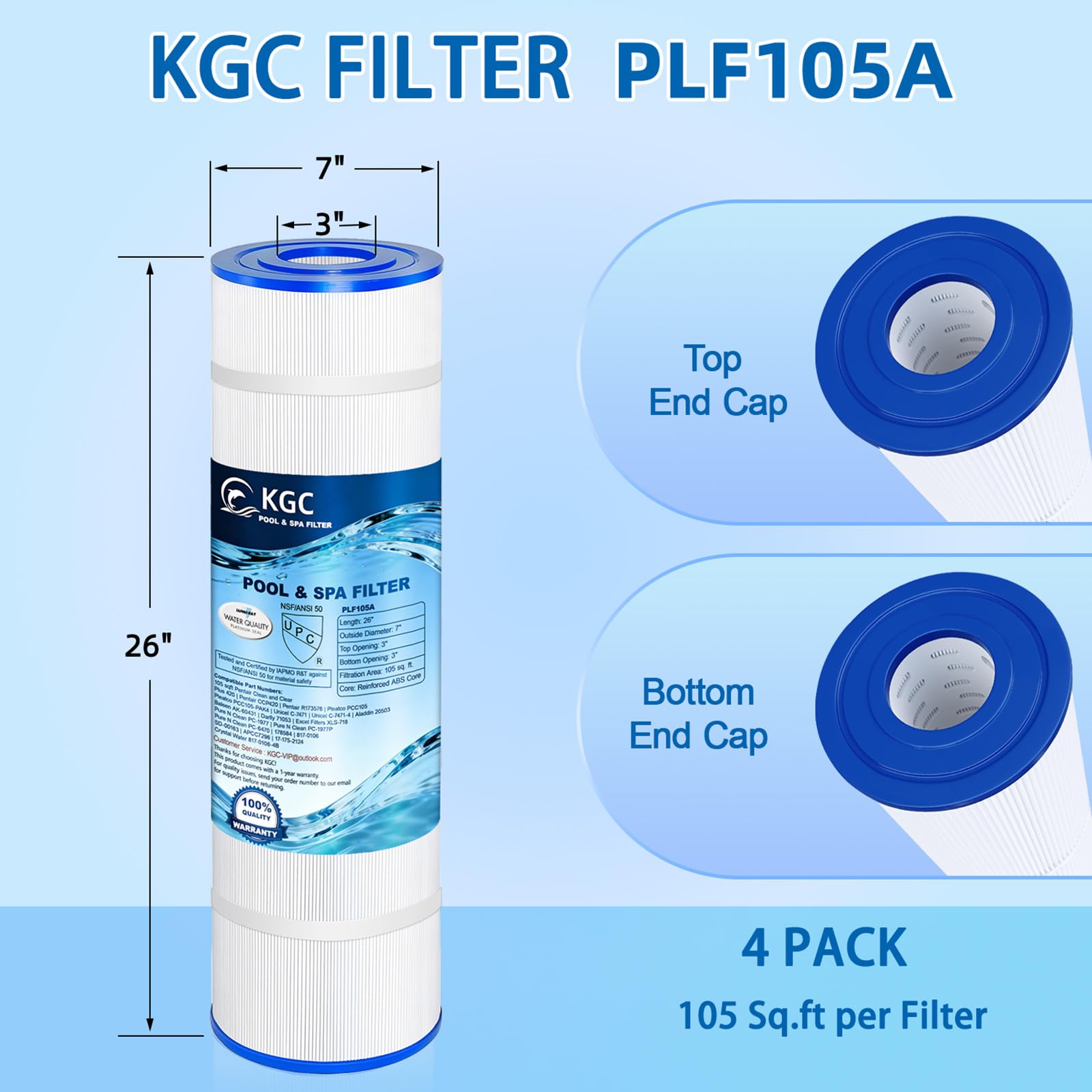 KGC PCC105 side view emphasizes sturdy design and openings.