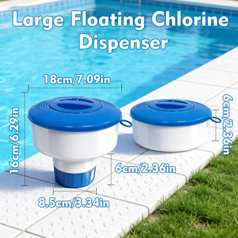 KGC pool tablet floater with adjustable flow for customizable chlorine release