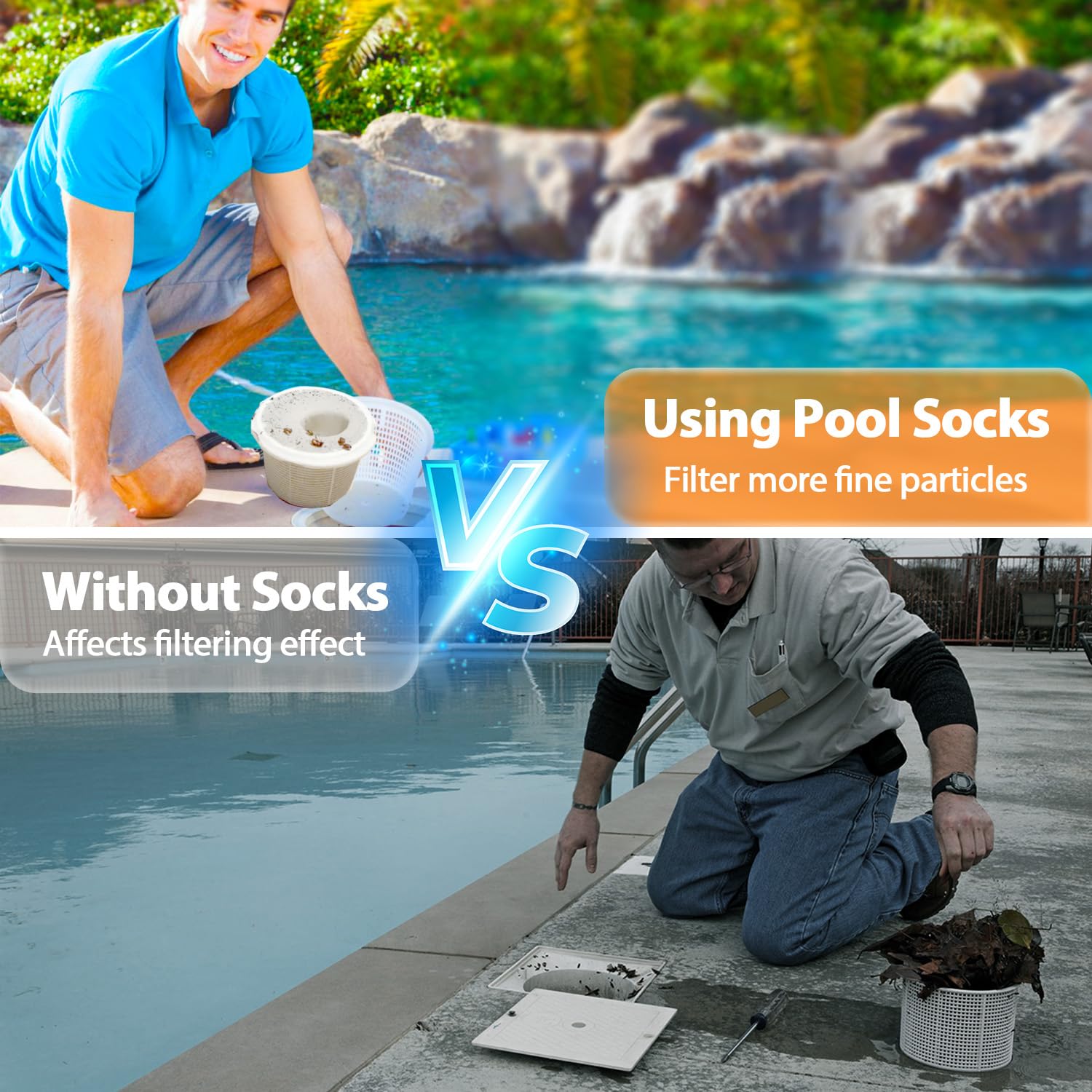 KGC sock protects pump impeller and seals by catching debris
