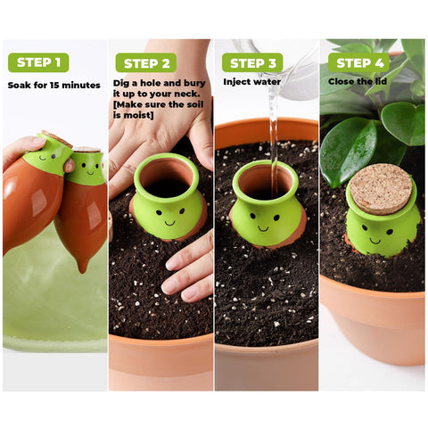 KGCCIZI gift-ready plant watering ball for easy plant care and aesthetics.