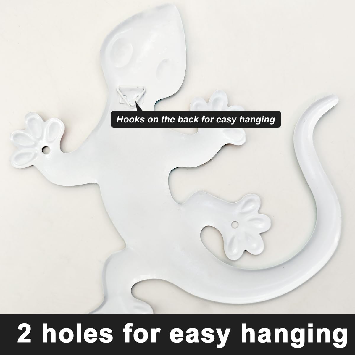 Kggetr gecko wall art for garden fences adds cheerful charm