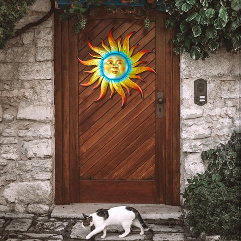 Kggetr Sun decor gift for garden lovers and art enthusiasts.