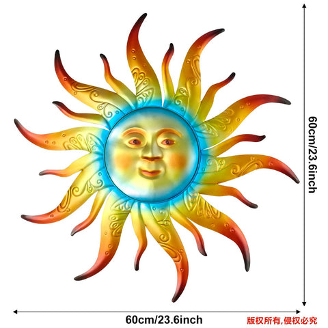 Kggetr Sun Wall Art for living room and bedroom decor.