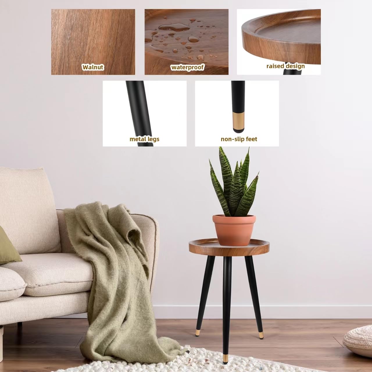 KGPLOME beverage-table-use suited for drinks in living or dining areas.