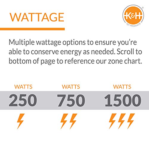 K&H Pet Products energy-saving wattage options support efficient heating