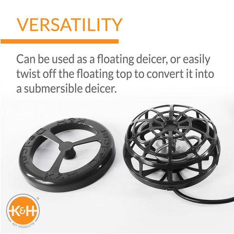 K&H Pet Products zone chart helps you pick the right wattage for your pond