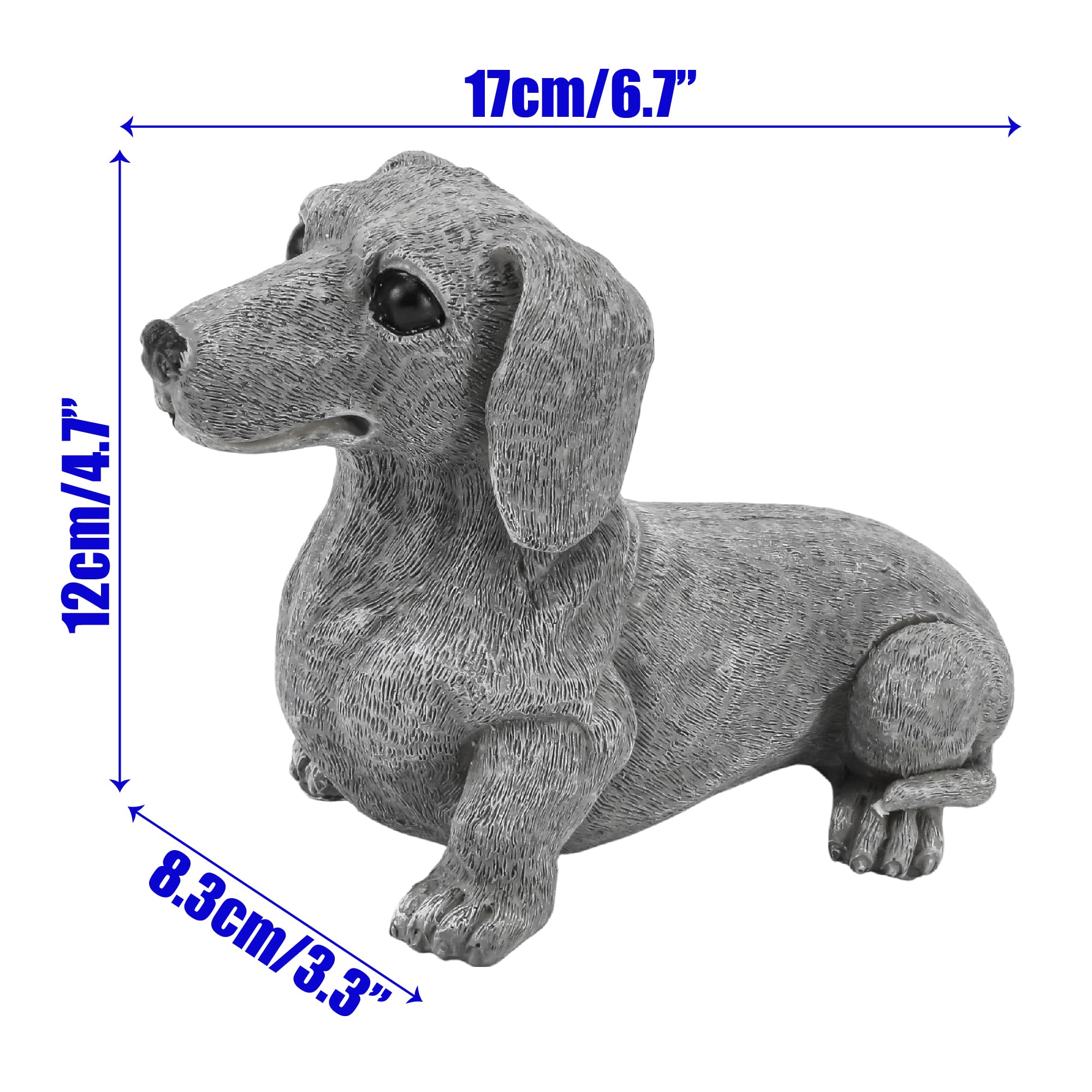 KH866 dog lover outdoor sculpture adds warm curb appeal to entrances.