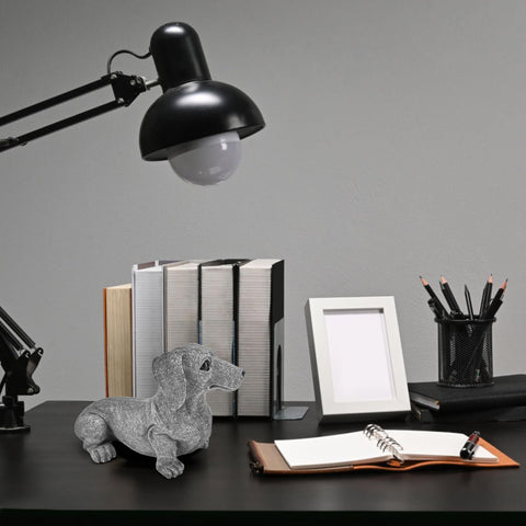 KH866 exclusive handcrafted dachshund adds unique charm to décor.