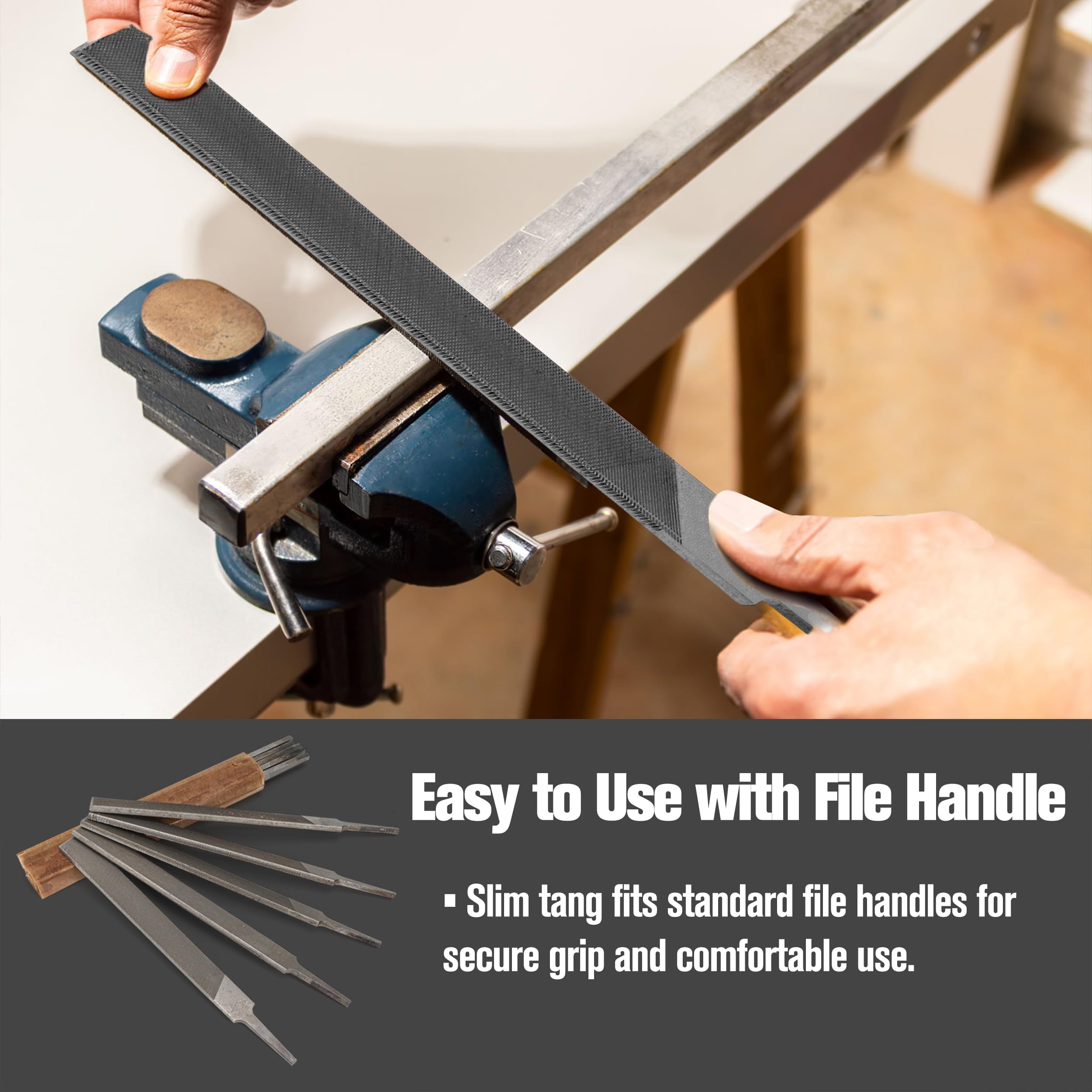 KH866 heat-treated teeth withstand heavy use in tough filing jobs