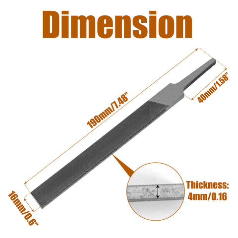 KH866 high-carbon steel file close-up showing durable teeth for long life