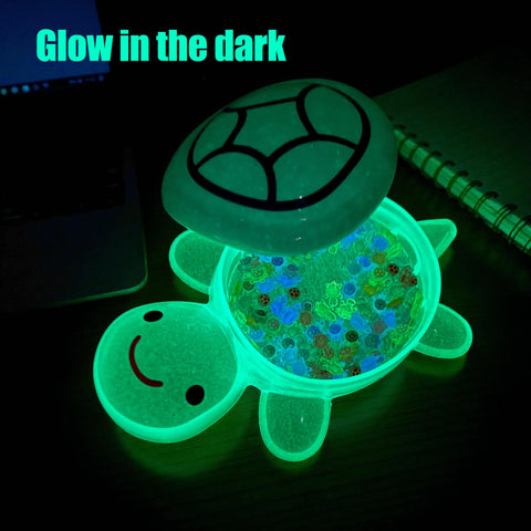 KH866 100 mini-turtles in luminous resin for fairy gardens
