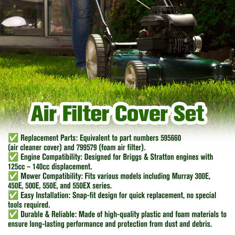 KH866 replacement kit with cover and foam filter for easy maintenance.