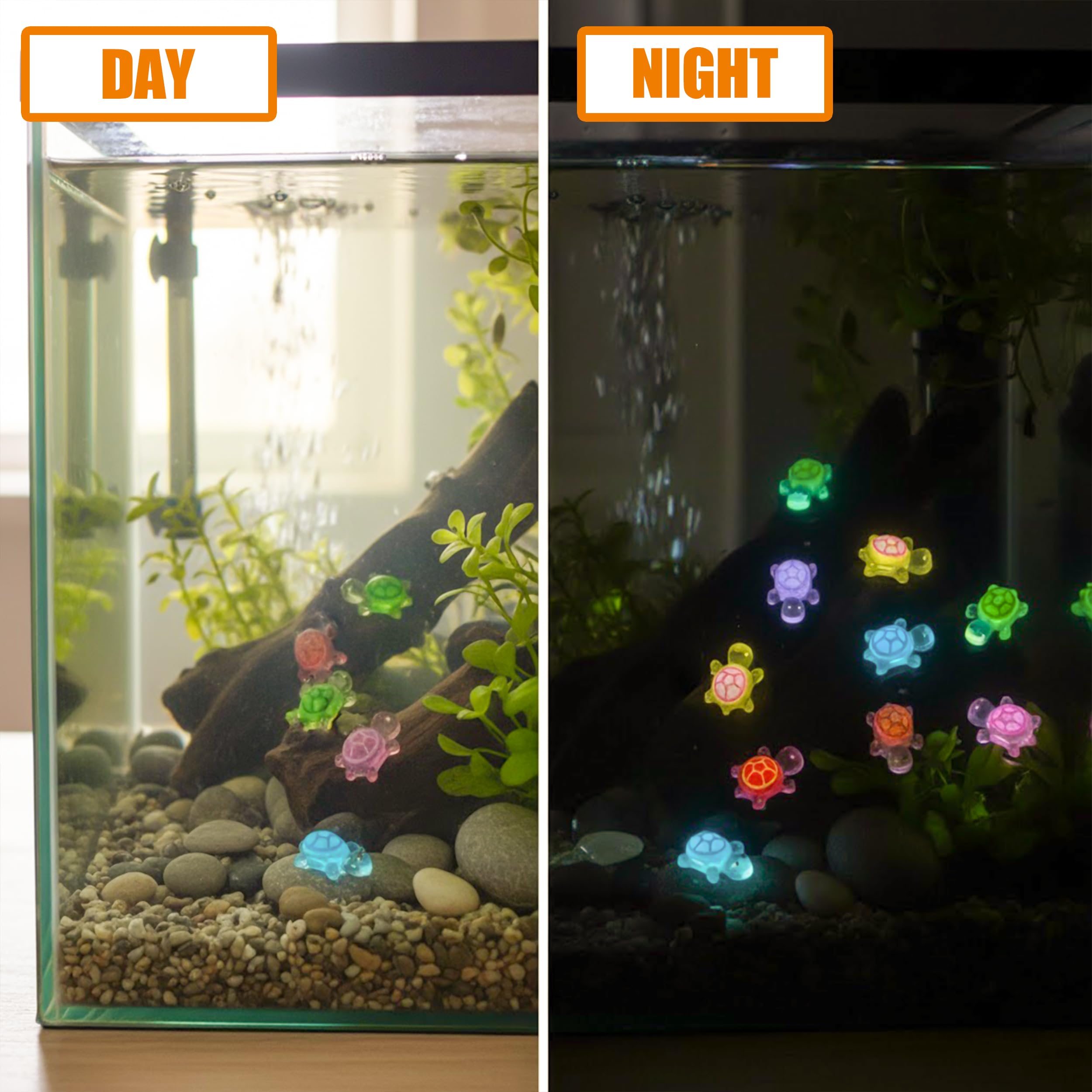 KH866 luminous resin turtles enhance dollhouse displays
