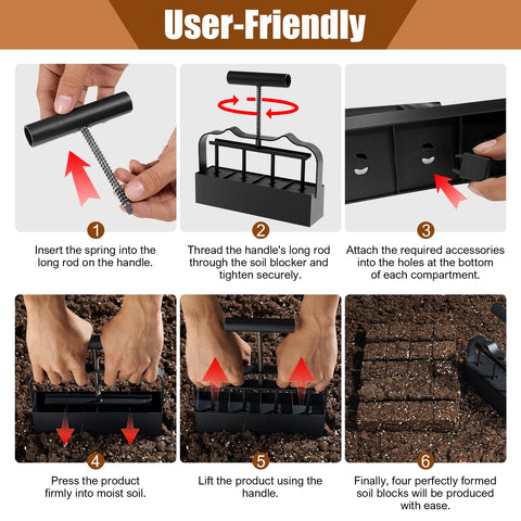KHAMAL Seed Pins 3 types enable precise, centered seed drops