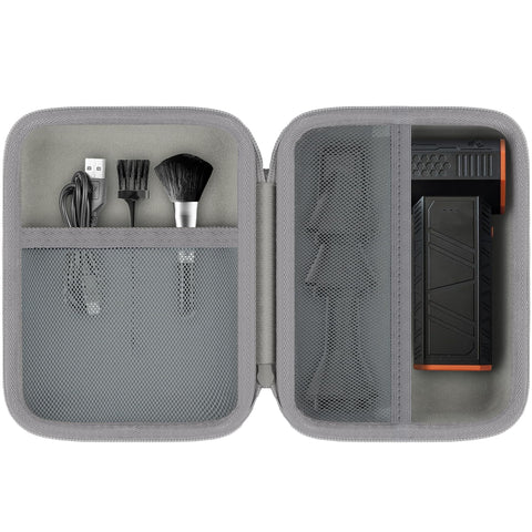 Khanka interior organizer pockets keep cables and accessories neatly stored.