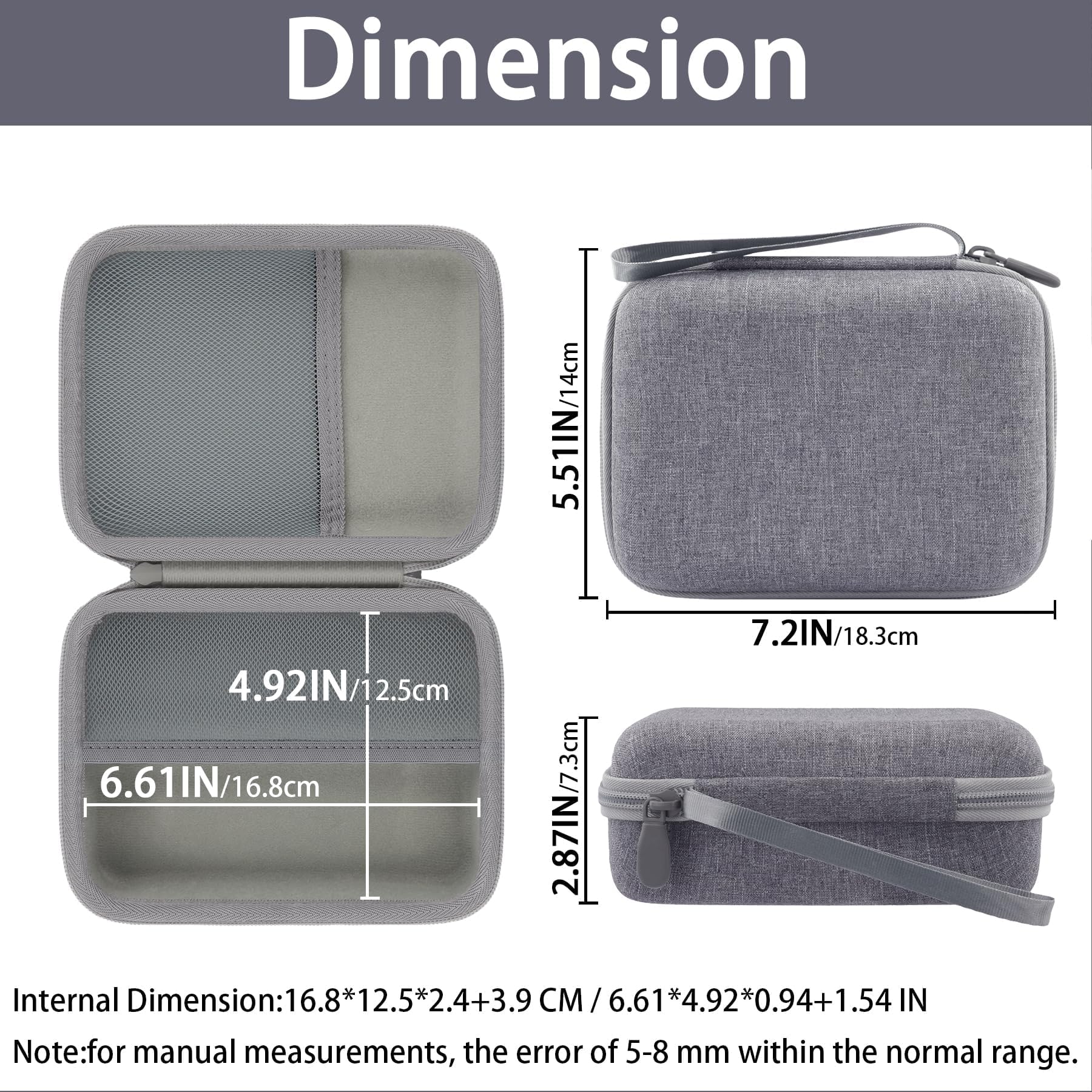 Khanka Velcro mesh pocket securely stores cables and small parts.