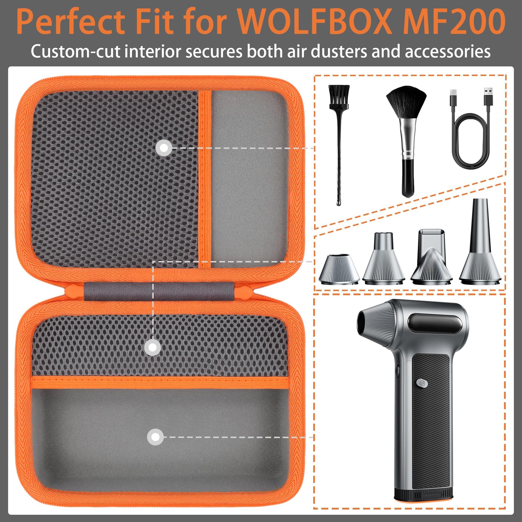 Khanka WolfBox MF200 case is portable for home, office, or workshop use.