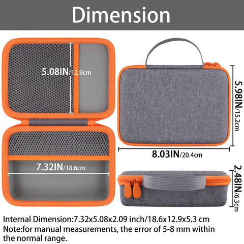 Khanka WolfBox MF200 case interior with organized pockets for accessories.