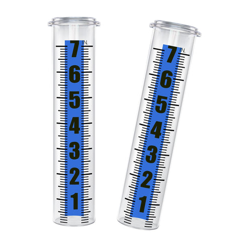 Khaornix rain gauge replacement tube, 7-inch capacity, for precise rainfall readings.