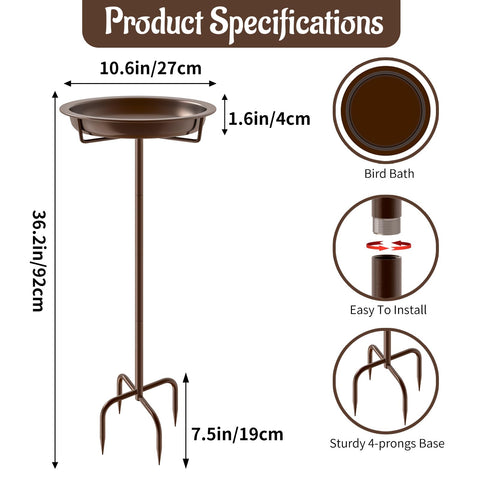 KHayRovies four-prong base bird feeder offers stable support in wind and rain.