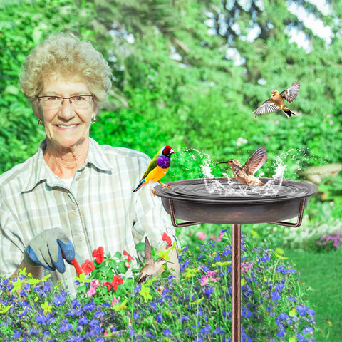 KHayRovies 36.2-inch height creates a tall focal point for birds in the yard.