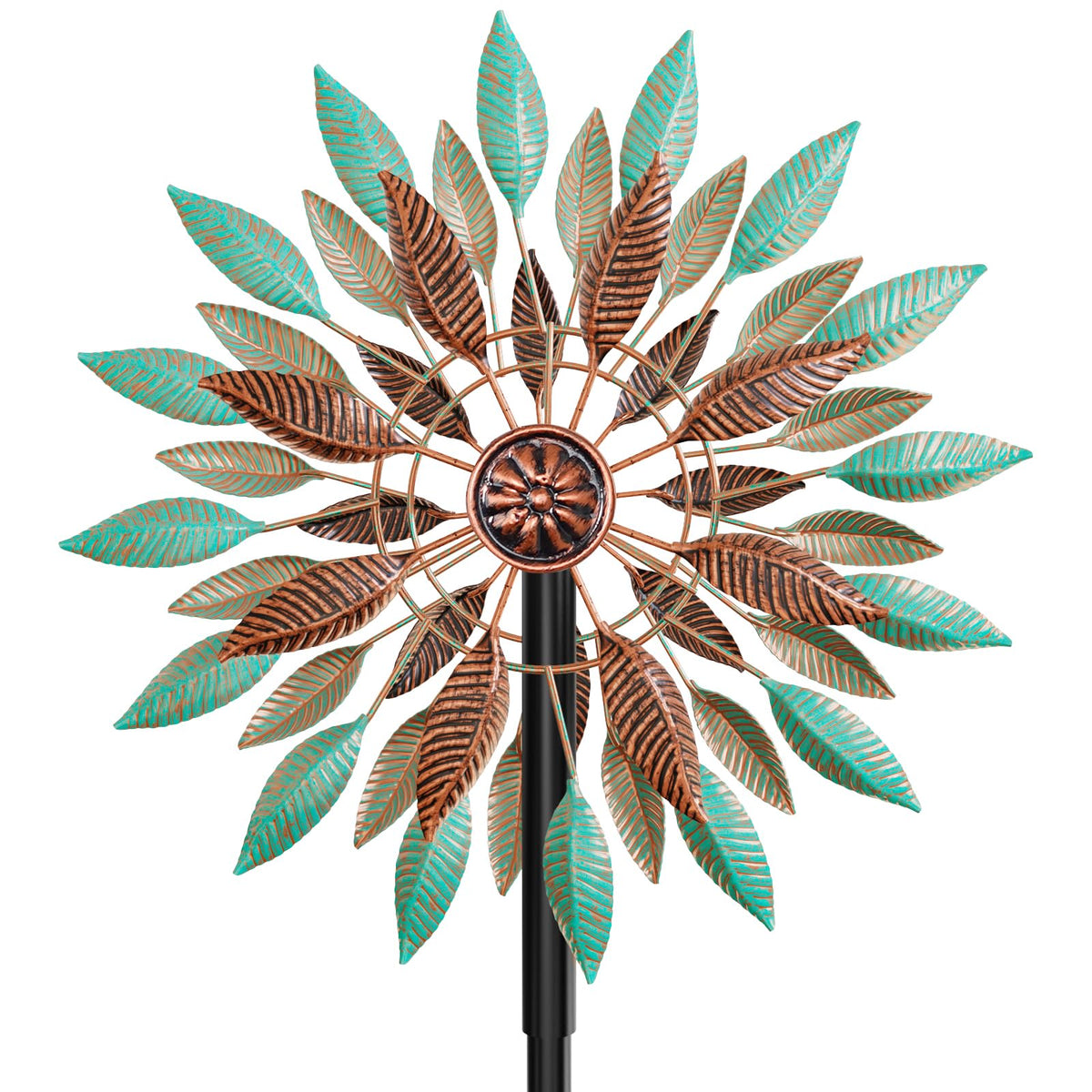 KHayRovies windspinner 360-degree rotation enhances yard ambience with smooth motion.