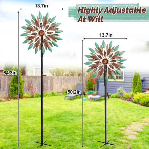 KHayRovies windspinner dual-direction rotation catches breeze from any angle.