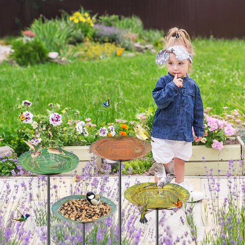 KHayRovies weather-resistant design ensures year-round garden beauty and bird visits.