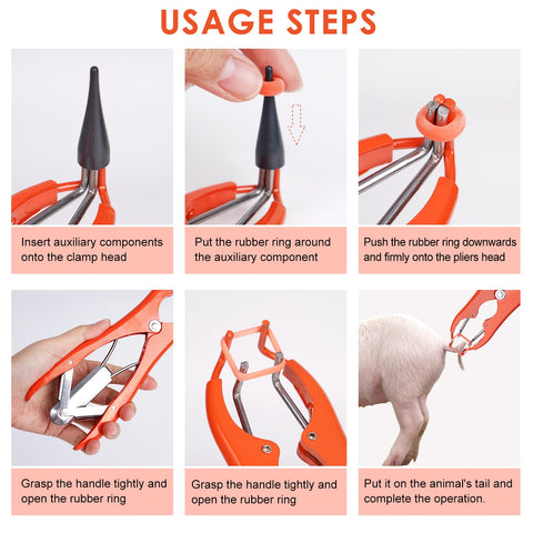 KHEARPSL goat banding kit rubber rings medium for versatile livestock sizing