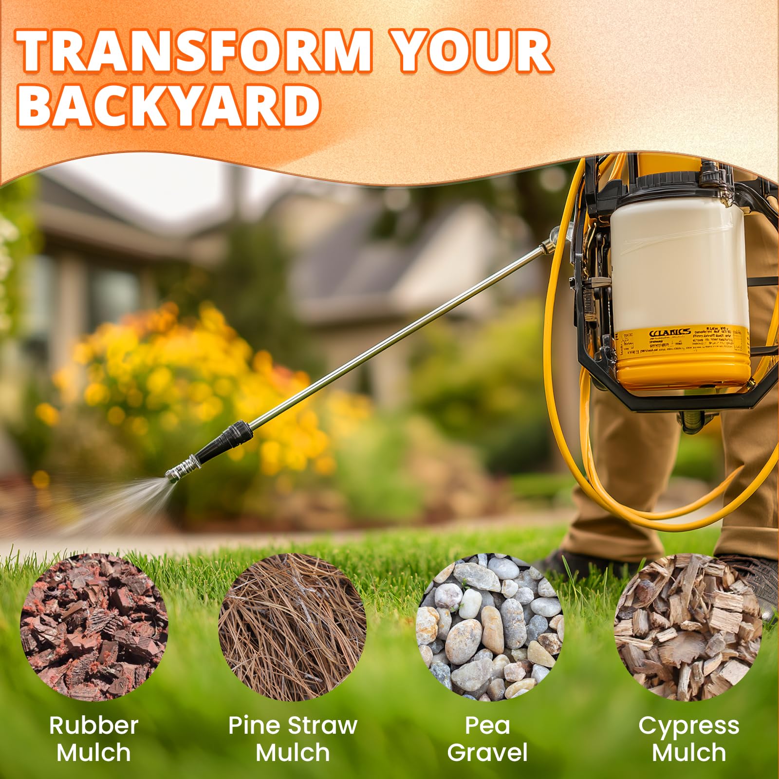 KHKD RESIN Mulch Glue is water-based and safe for pets and plants once dry.