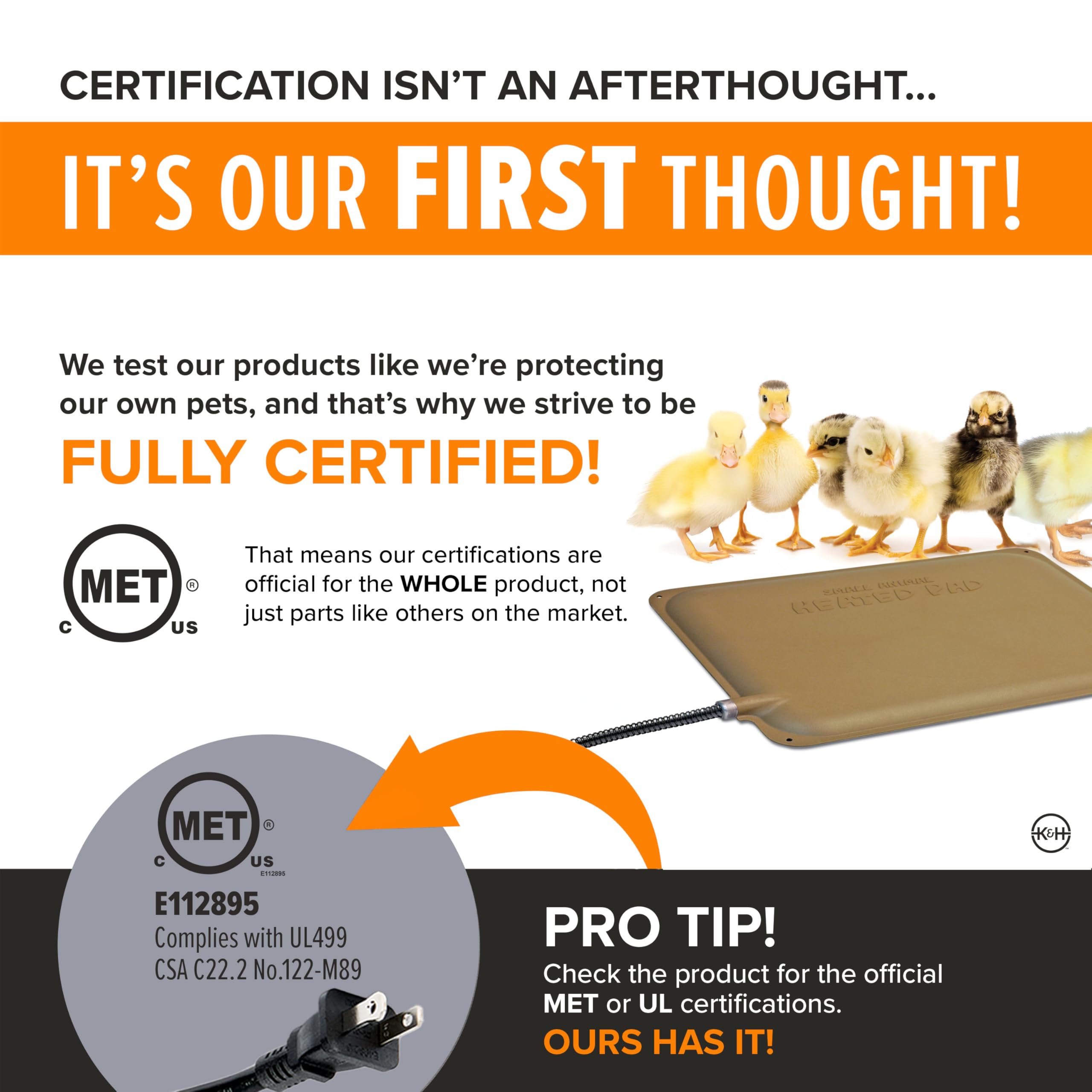 K&amp;H Thermo-Peep durable ABS plastic construction stands up to wear