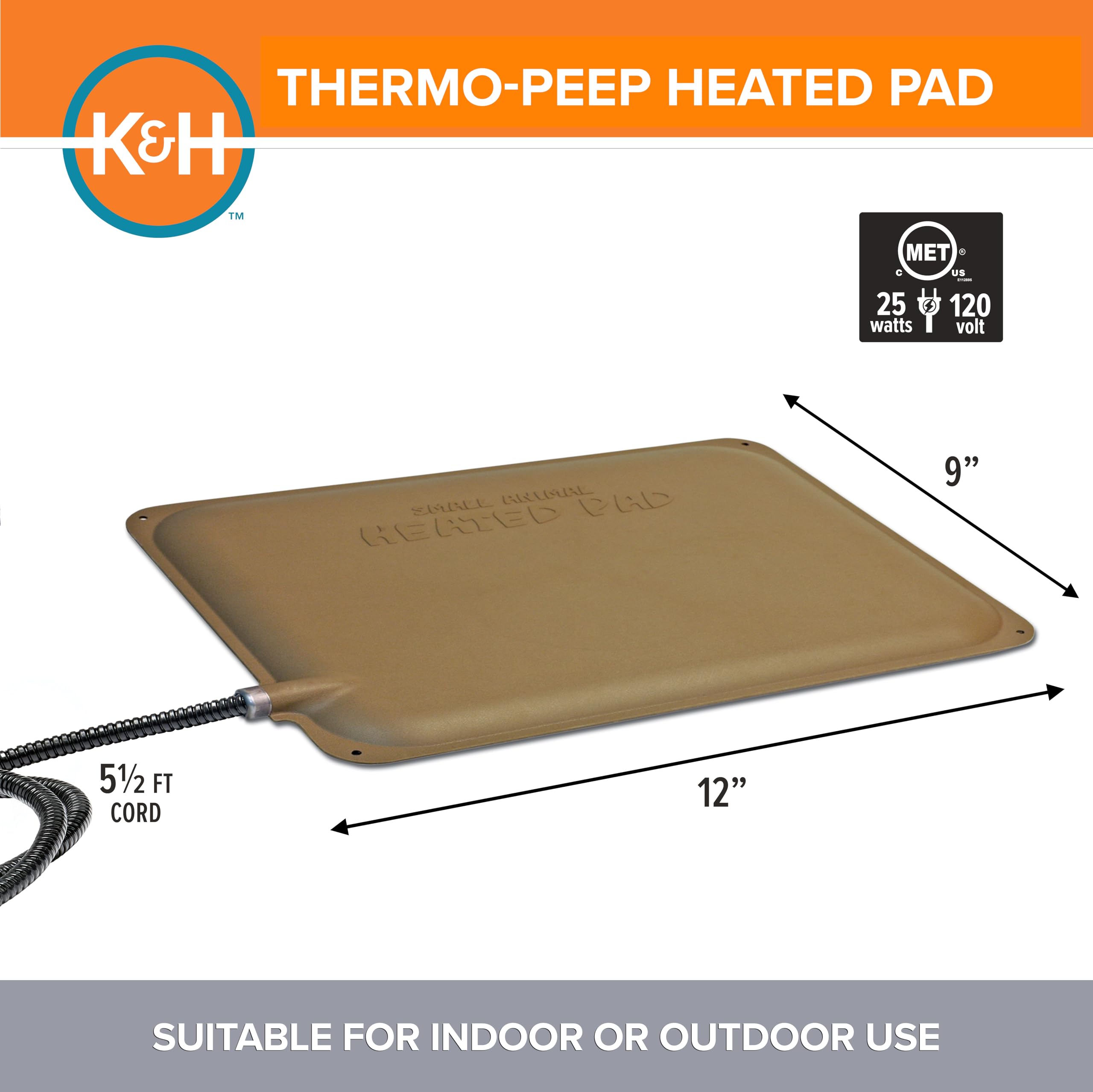 K&amp;H Thermo-Peep wall-mount heat pad for vertical coop placement