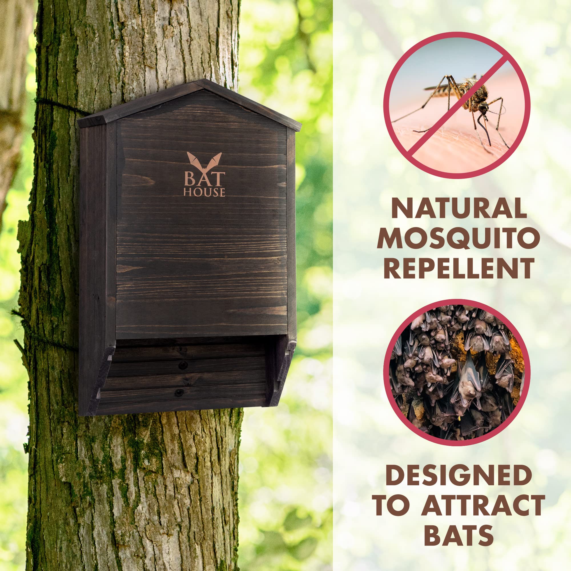 KIBAGA bat house mounting for easy hanging in yards