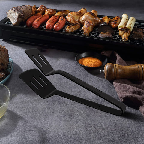 KIBBEH silicone kitchen tongs large capacity grip for larger foods.