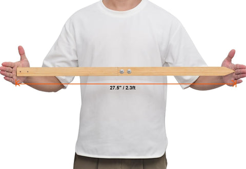 Kichwit bamboo yard stake with included hardware for quick setup.