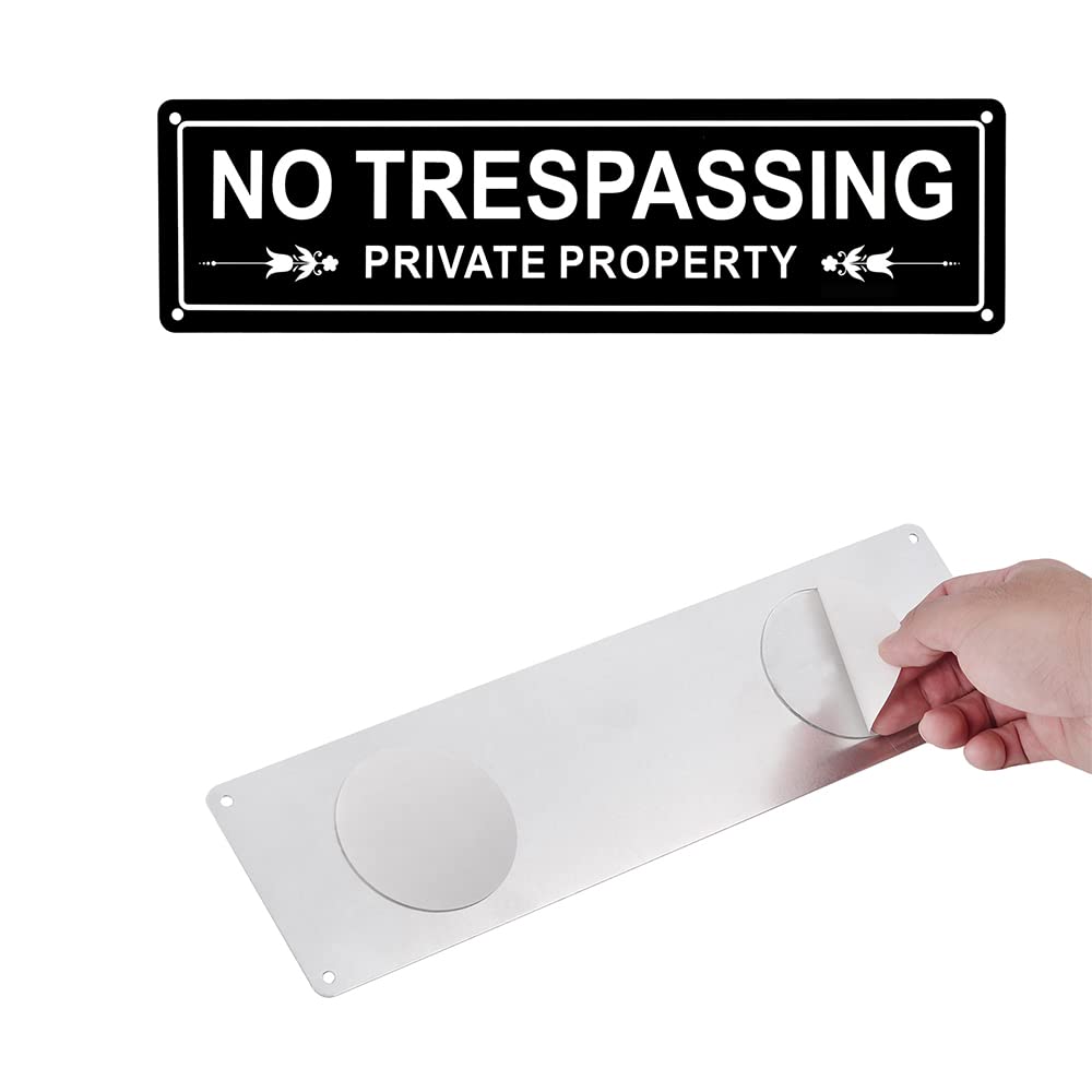 Kichwit durable aluminum sign pack, perfect for front doors or fences